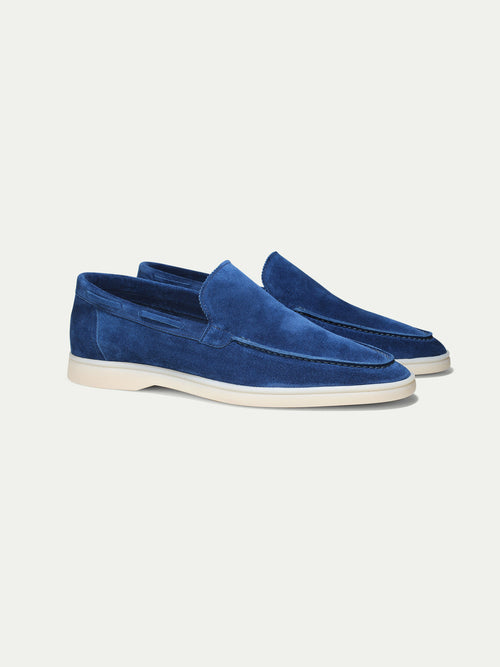 Softey® Suede Men's Yacht Loafers Suede Ultramarine